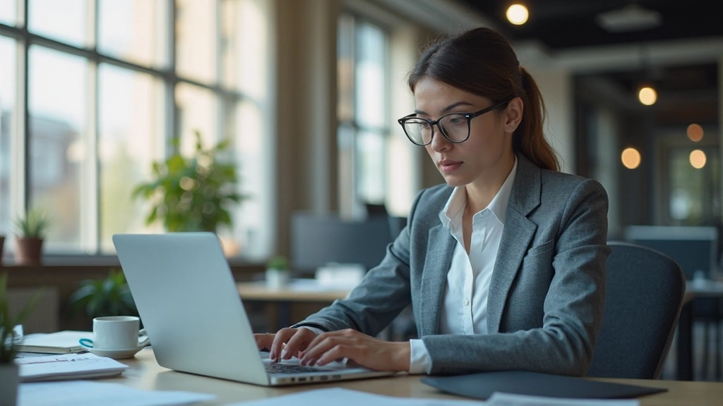 Специалист по маркетингу анализирует данные аналитики на рабочем месте